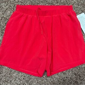 lululemon athletica Bright Red Athletic Pull-On Shorts